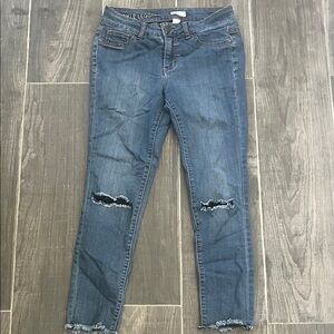 Blue Asphalt Ripped Blue Jeggings